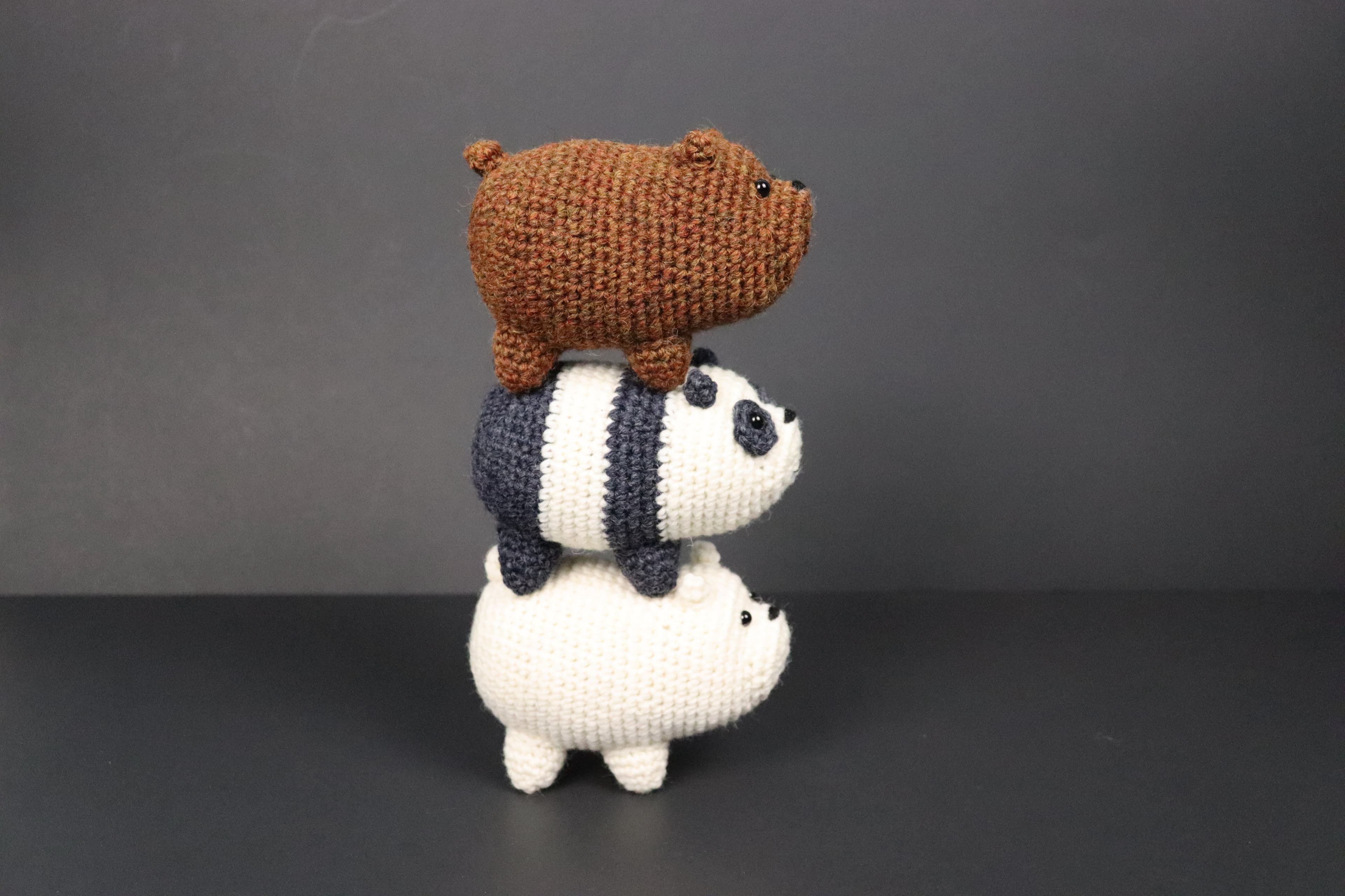 We Bare Bears Bear Stack Crochet Pattern PDF