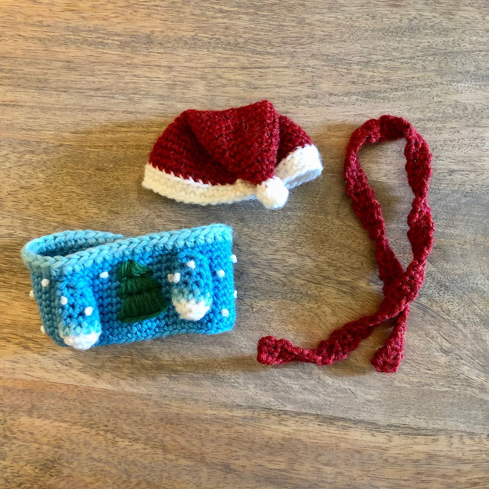 We Bare Bears Inspired Christmas Accessories PDF | Amigurumi Santa Hat Scarf Sweater | Instant Download