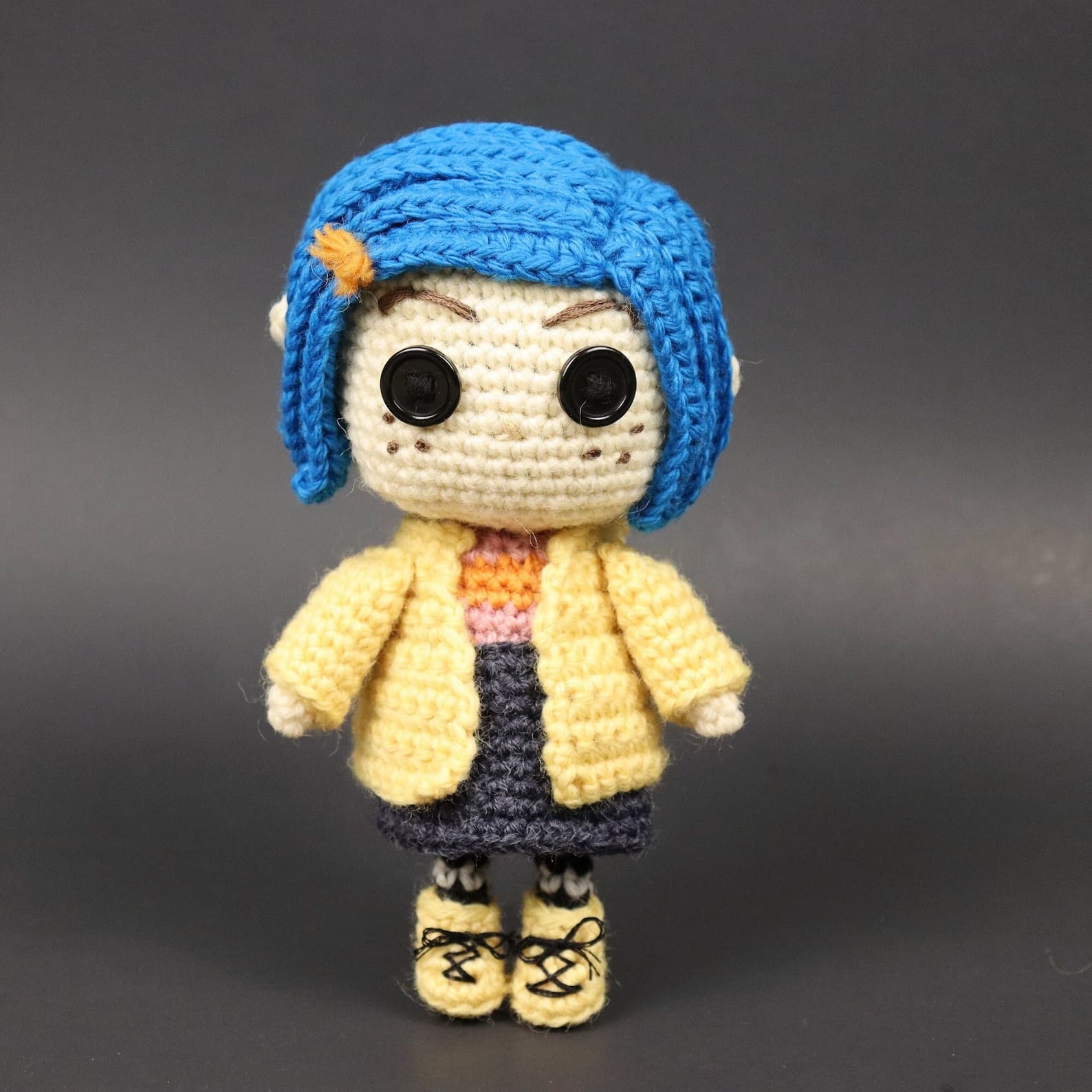 Coraline Inspired Amigurumi PDF | Spooky Crochet Doll | Instant Download Halloween Gift
